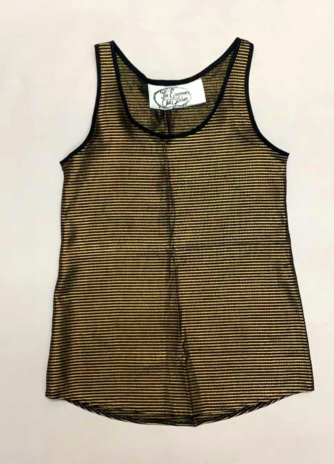 Gold Stripe Top - ref 94 - Resale item - Approx UK 6-8