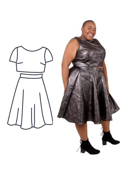 Design your own: Unlined Organdy Circle Two-Piece