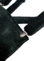 Dark green corduroy cotton dungaree-mini - ref 214 - Resale item - Approx UK 12-14