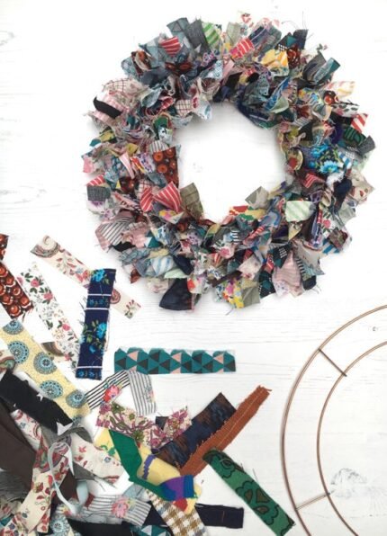 Fabric Wreath Kit - 30cm frame