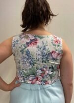 Floral Crop top- ref 71 - Resale item - Approx 14-16