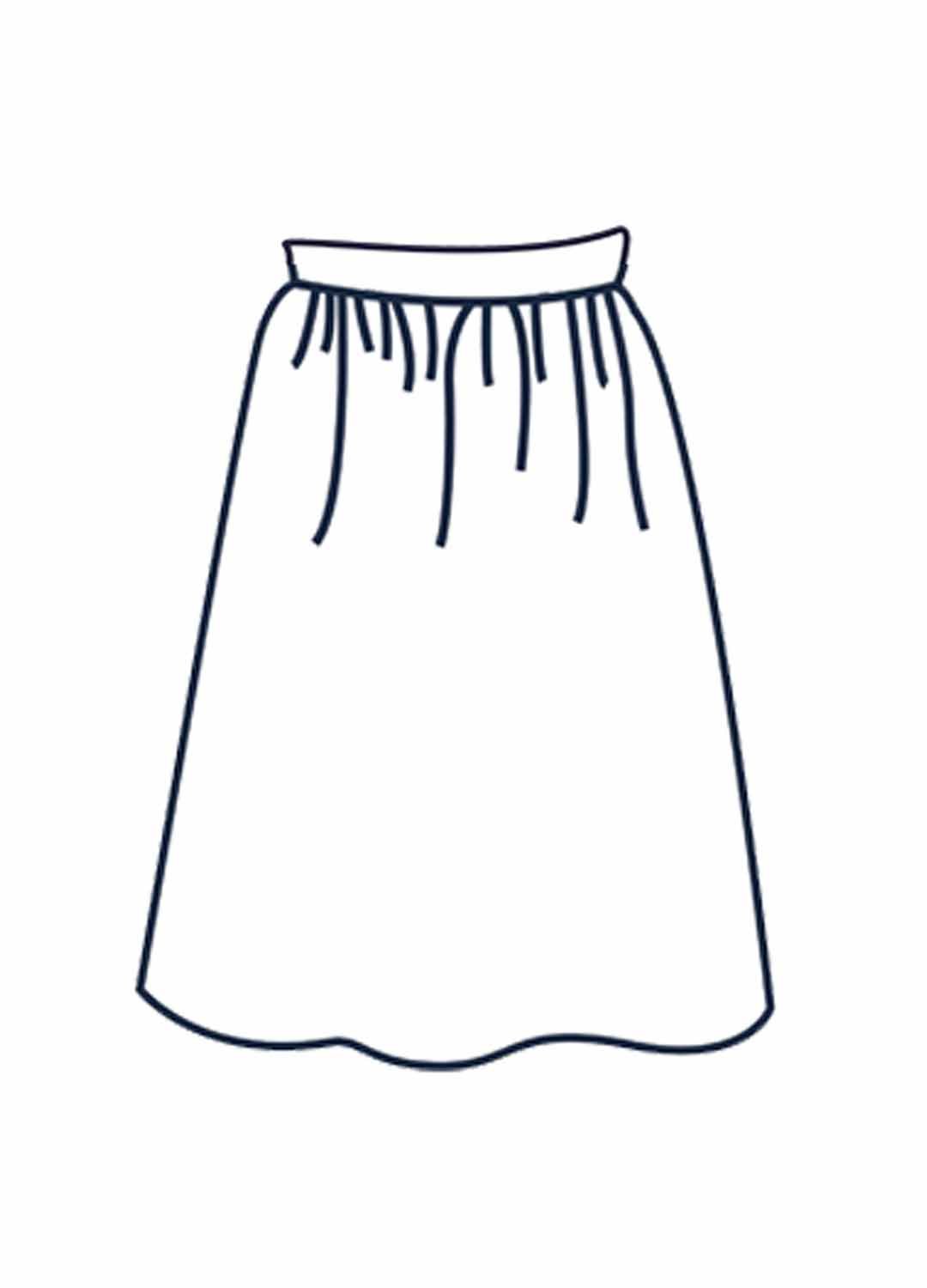 Design your own: Unlined Silk Gathered Skirt