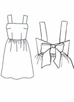 Design your own: Gathered Back-Bow Strap Dress