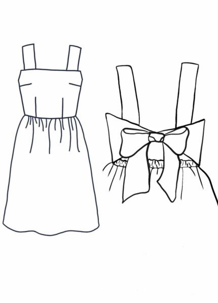 Design your own: Gathered Back-Bow Strap Dress