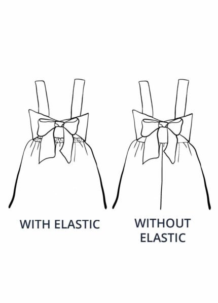 Design your own: Gathered Button-up Back-Bow Strap Dress