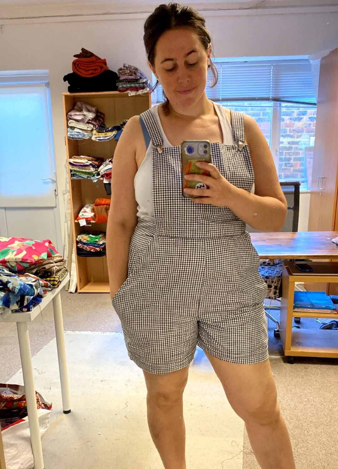 Micro gingham playsuit - ref 262 - Resale item - Approx UK 14-16 1 Micro gingham playsuit - ref 262 - Resale item - Approx UK 14-16