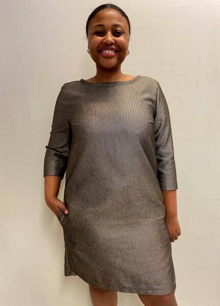 Wool Shift Dress- ref 29 - Resale item - Approx 12-14