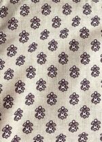 Beige floral patterned cotton crop top - ref 233 - Resale item - Approx UK 10-12