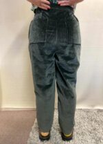 Teal velvet trousers - ref 201 - Resale item - Approx UK 12-14