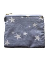 Pale Blue Starry Make Up Bag