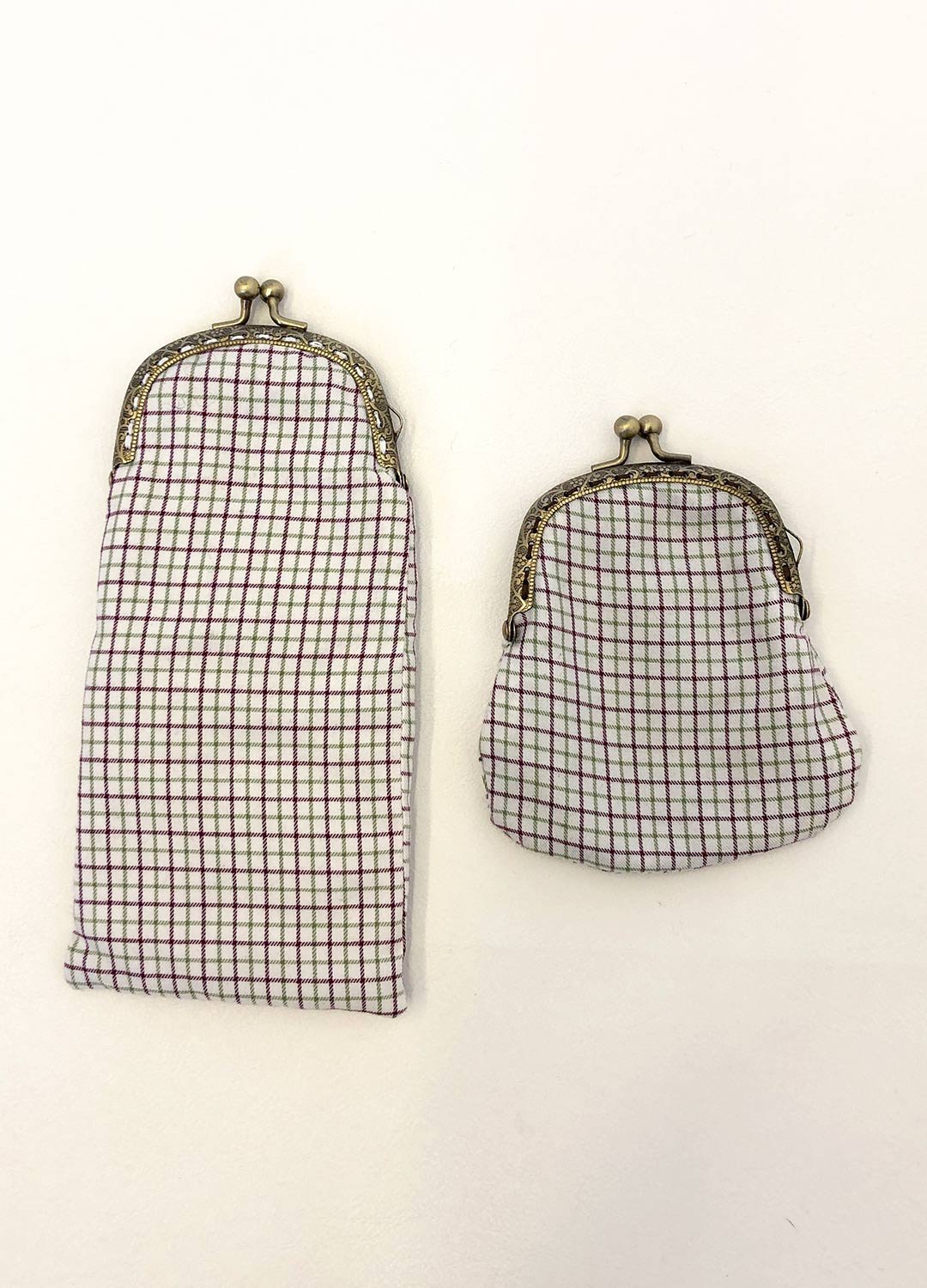 'Glad Plaid' Glasses Case + Purse Set