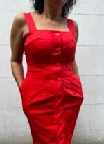 Add a button-up fastening to my unmade Skater, A-line, Mini or Pencil dress style from £45