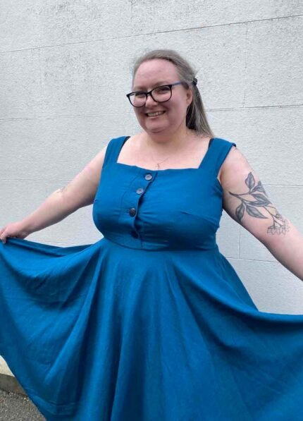 Design your own: Skater Button-up Strap Dress