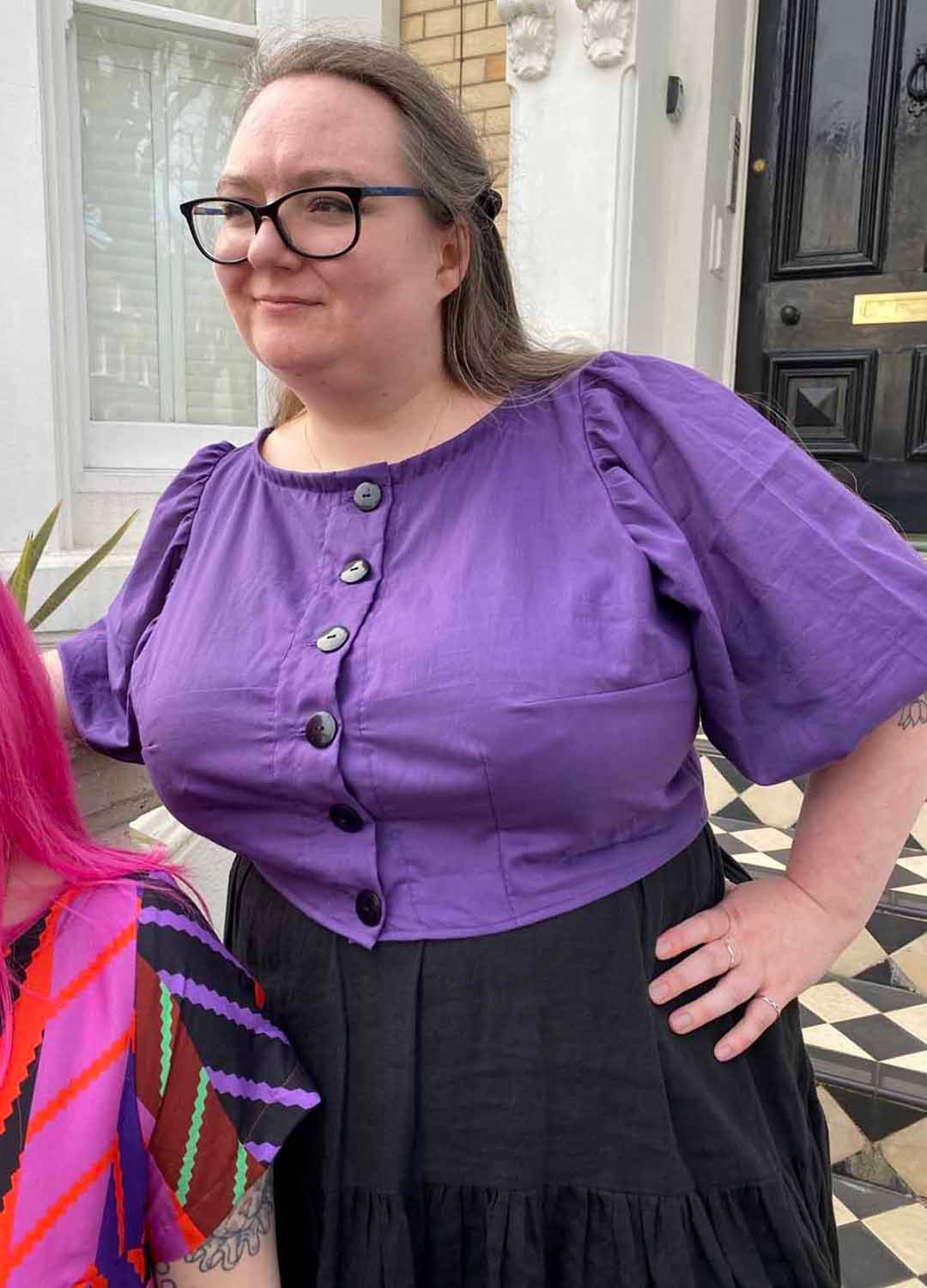 Add a button-up fastening to my unmade crop top from £45