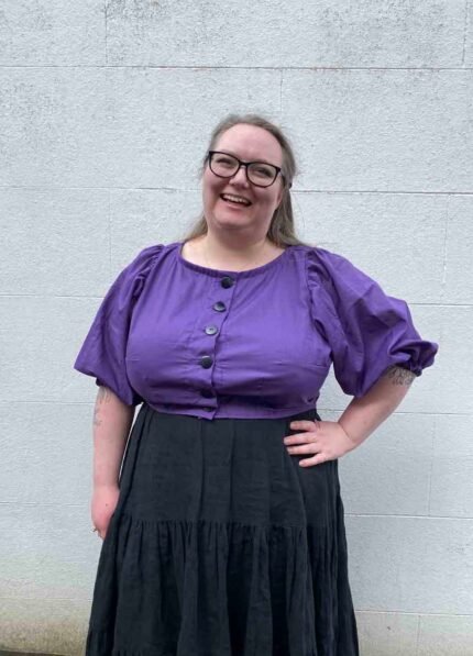 Add a button-up fastening to my unmade crop top from £45