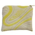 Yellow Swirl Make Up Bag
