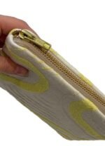 Yellow Swirl Make Up Bag