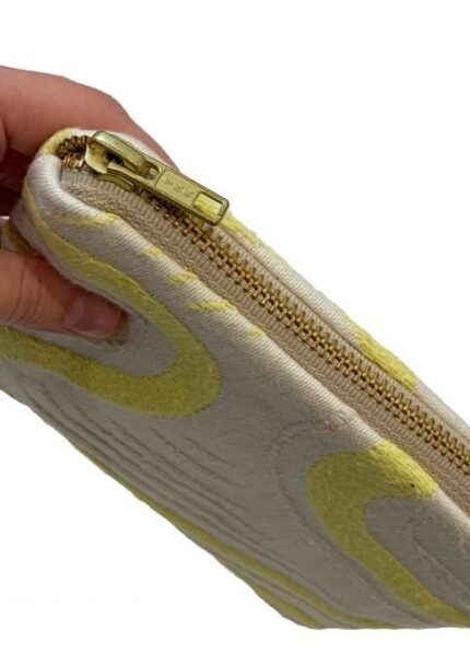 Yellow Swirl Make Up Bag
