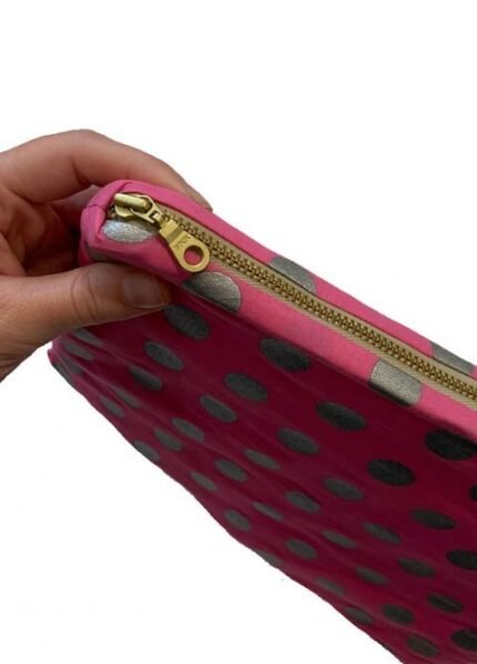 Pink and Silver Polka Dot Tablet Case
