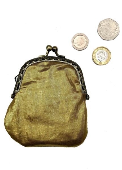 Gold Taffeta Purse