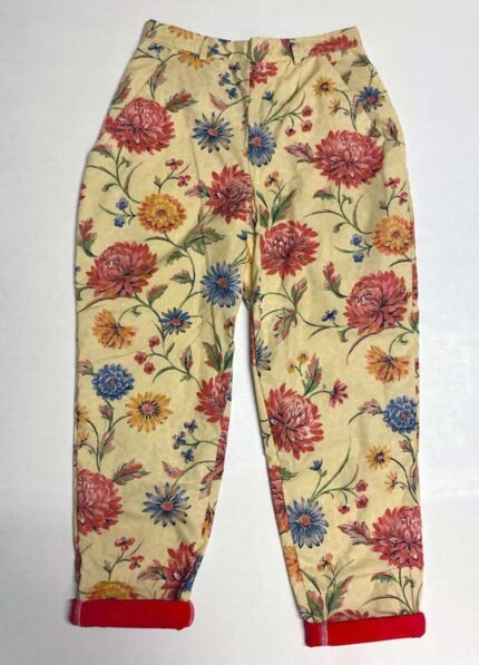 Flower Trousers- ref 19 - Resale item - Approx 10-12