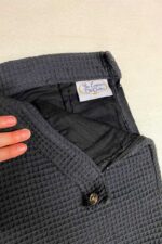 Black Waffle Trousers- ref 8 - Resale item - Approx 10-12