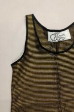 Gold Stripe Top - ref 94 - Resale item - Approx UK 6-8