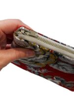 Red Floral Make Up Bag