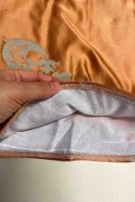 Orange Brocade Circle Skirt- ref 18 - Resale item - Approx 14-16