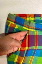Rainbow Check Trousers- ref 23 - Resale item - Approx 18-20