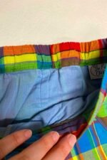 Rainbow Check Trousers- ref 23 - Resale item - Approx 18-20