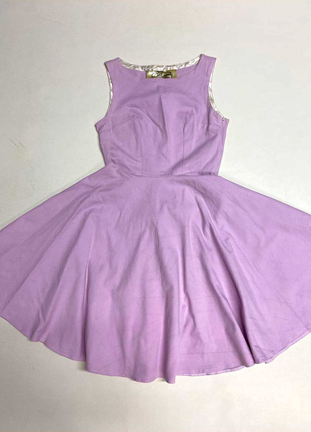 Lilac Skater Dress- ref 47 - Resale item - Approx 10-12 1 Lilac Skater Dress- ref 47 - Resale item - Approx 10-12