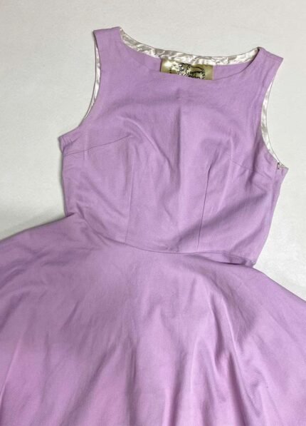 Lilac Skater Dress- ref 47 - Resale item - Approx 10-12
