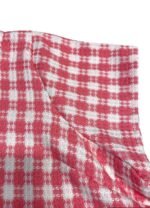 Pink + white checked trapeze dress - ref 115 - Resale item - UK 18-20