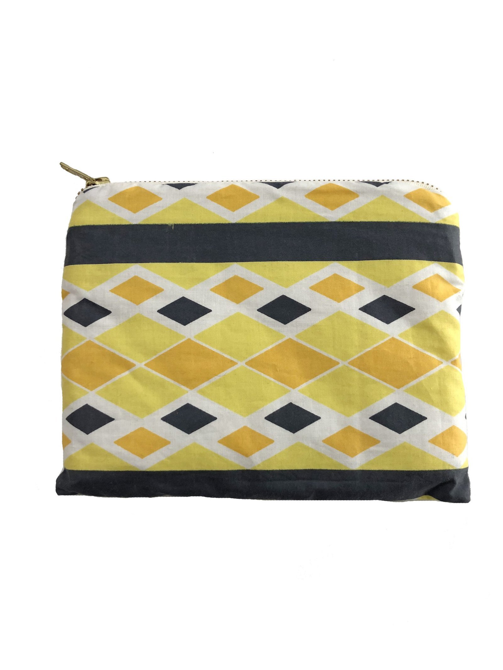 Yellow Harlequin Make Up Bag