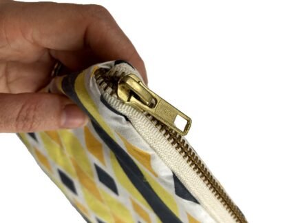 Yellow Harlequin Make Up Bag