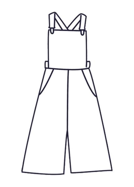Design your own: Loungewear Dungaree-Culottes