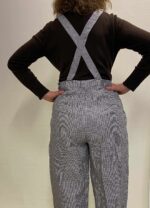 Brown Houndstooth Dungarees - ref 35 - Resale item - Approx 12-14