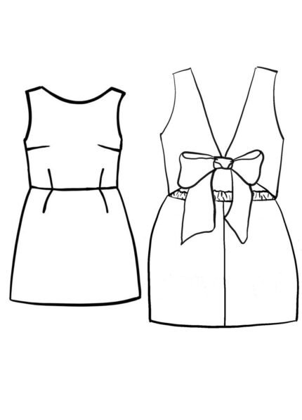 Design your own: Back-Bow Mini Dress