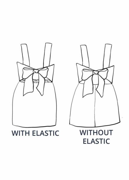 Design your own: Mini Button-up Back-Bow Strap Dress