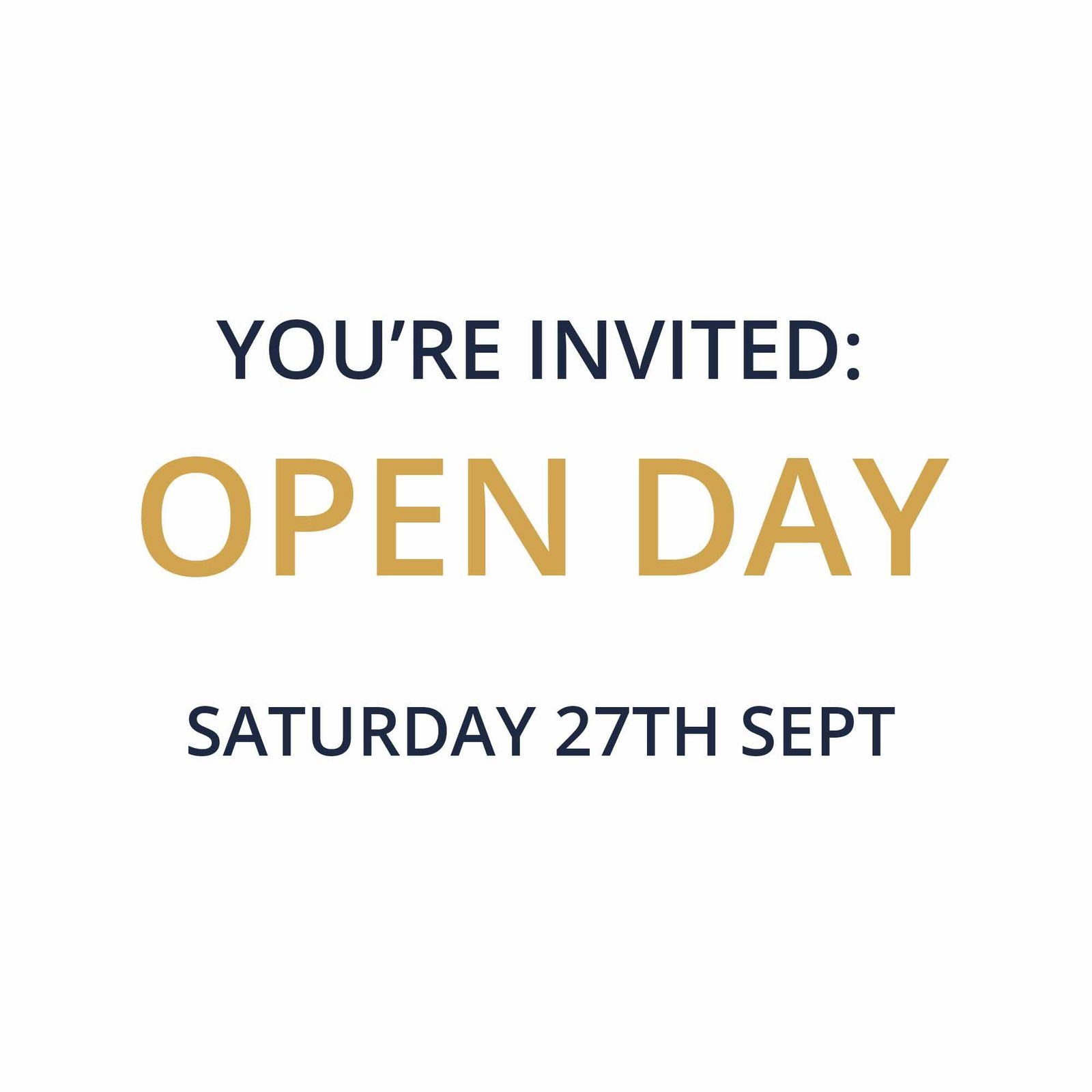 Autumn Open Day Ticket 10am-1pm