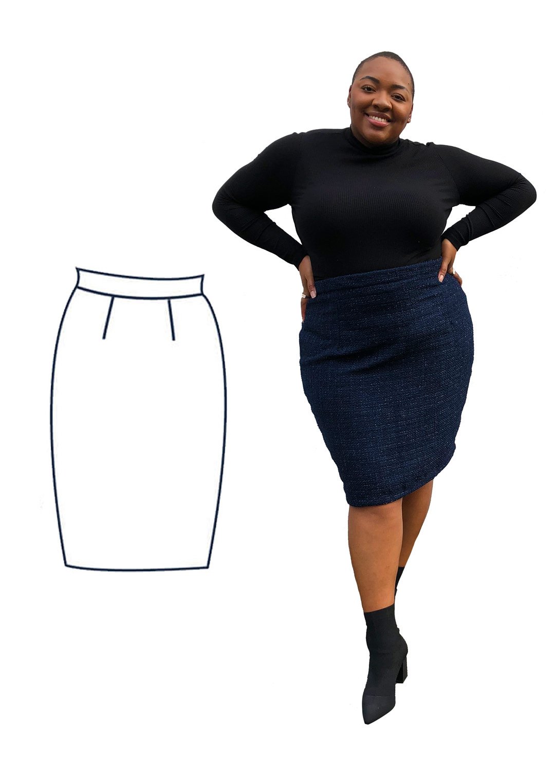 Digital Gift Voucher – Design your own Pencil Skirt 1 Digital Gift Voucher – Design your own Pencil Skirt