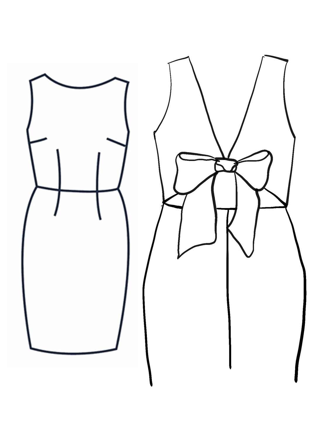 Design your own: Back-Bow Pencil Dress