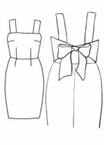Design your own: Pencil Back-Bow Strap Dress