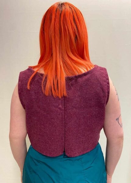 Berry Wool Crop top - ref 24 - Resale item - Approx 12-14
