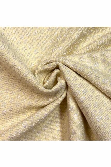 Fabric Ref 2513 - Yellow Textured Cotton Mix