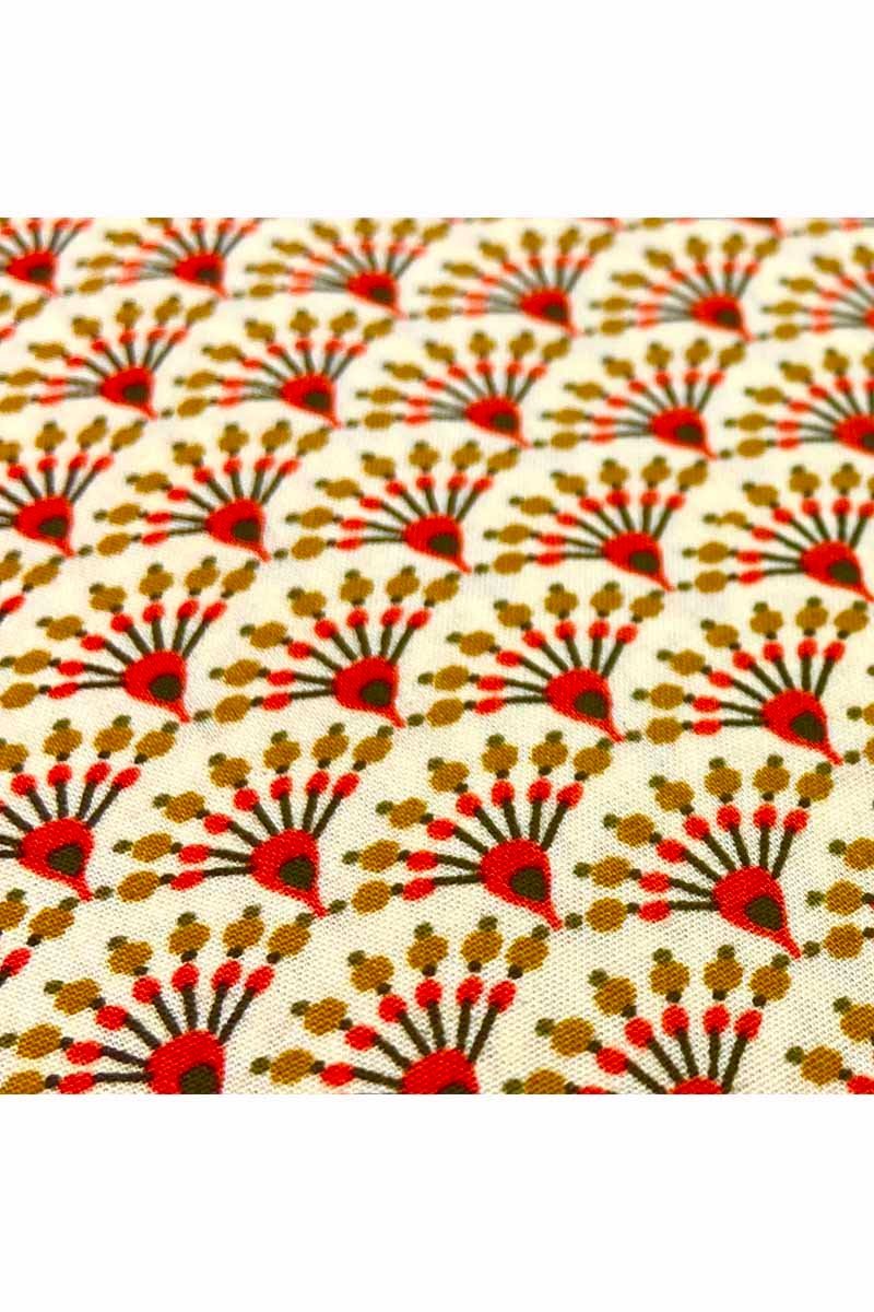 Fabric Ref 2515 - Art Deco Fans Cotton