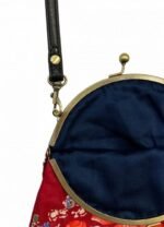 Red Floral Cotton Handbag
