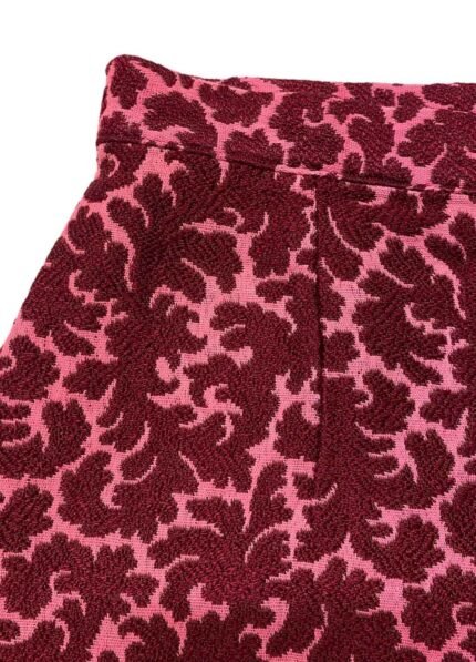 Red brocade mini skirt - ref 260 - Resale item - UK 12-14