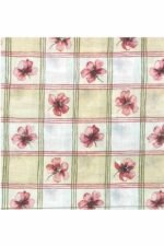 Fabric Ref 1957- Check Floral Cotton